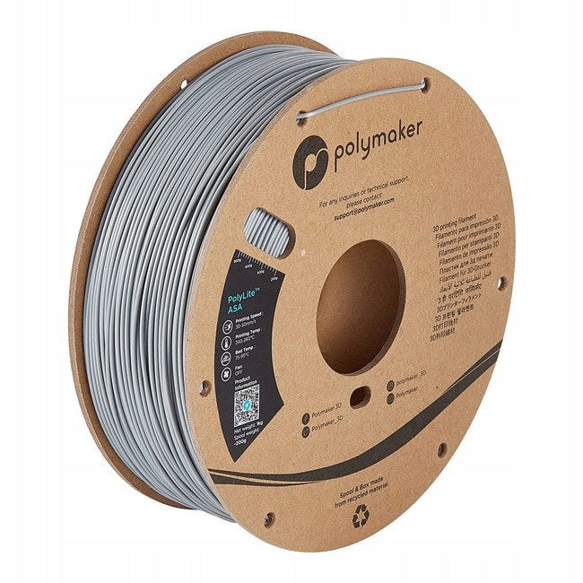 Filament Polymaker PolyLite ASA 1,75mm 1kg - Grey