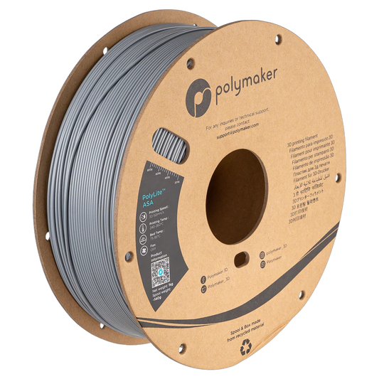 Filament Polymaker PolyLite ASA 1,75mm 1kg - Grey